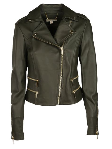 theoutnet green biker jacket michael kors|MICHAEL Michael Kors Jackets for Women .